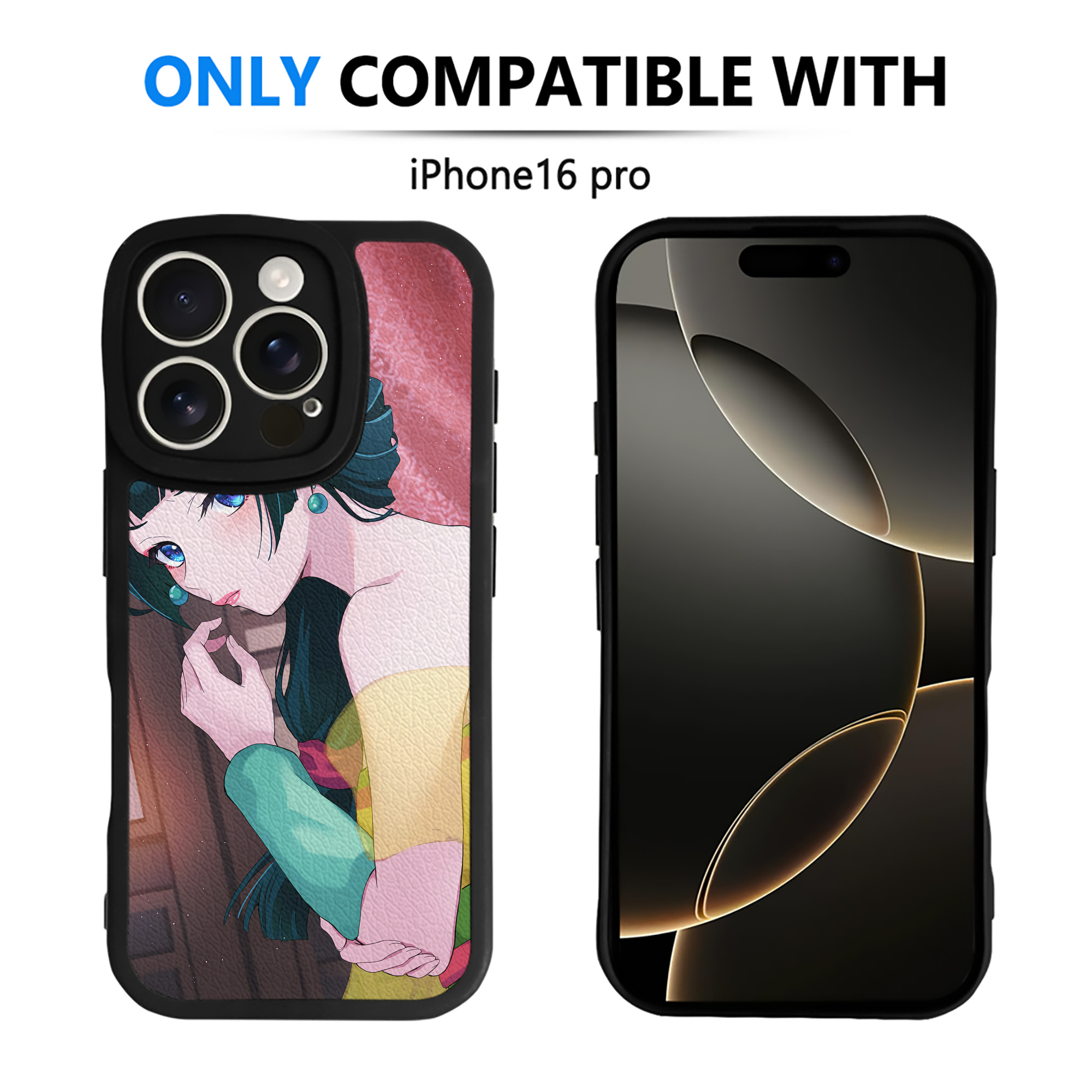 （画像用） 薬屋のひとりごと The Apothecary Diaries 【iPhone 16シリーズ対応】シリコンスマホケース（レザー調） 材質：シリコン